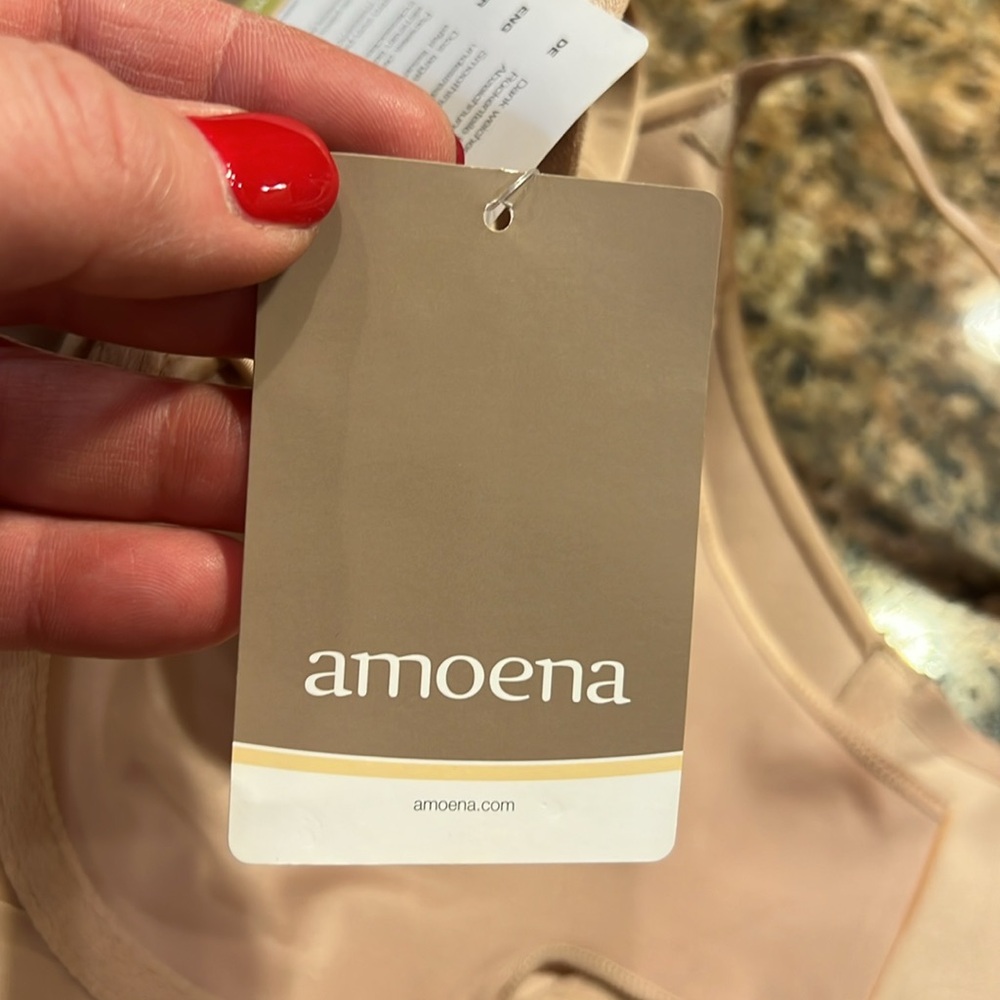 Amoena Magdalena Back-Smoothing Padded Wire-Free Bra 44533 Nude 34D - Picture 11 of 13